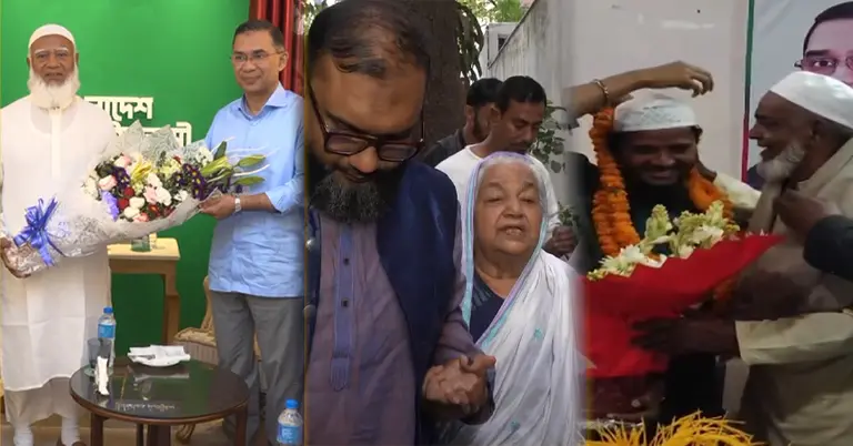 জয়ী-পরাজিত প্রার্থীদের শুভেচ্ছা বিনিময়